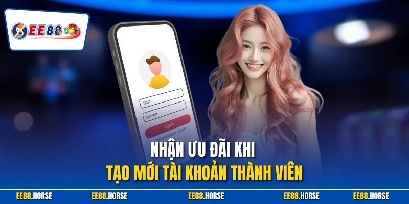 Nhận ưu đãi khi tạo mới tài khoản thành viên